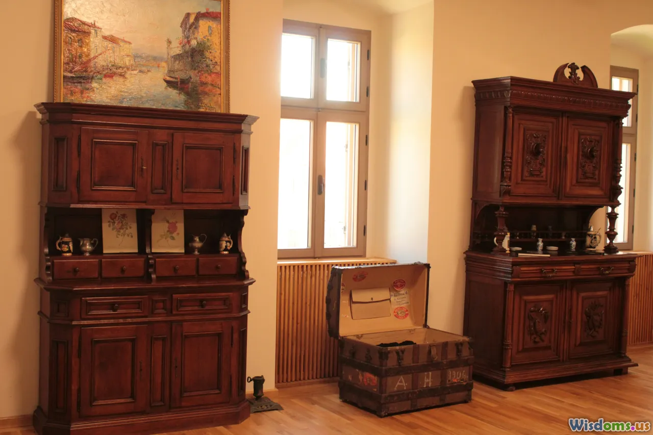 armoire in home, humidifier, antique furniture care