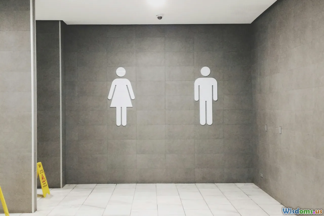 bathroom, gender, signage, inclusivity