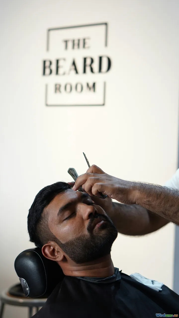 brow scissors, trimming brows, close-up eyebrow trim
