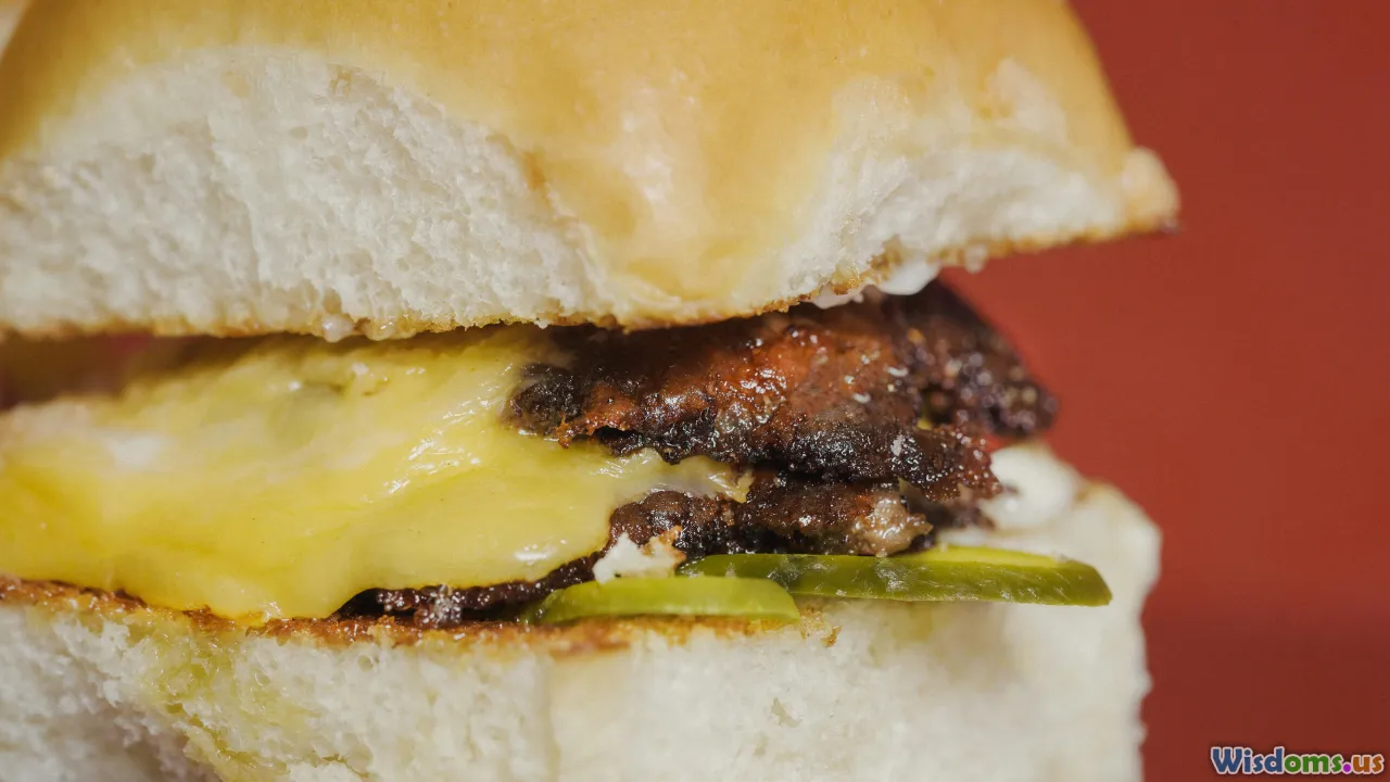 burger texture, burger biting, patty cross-section