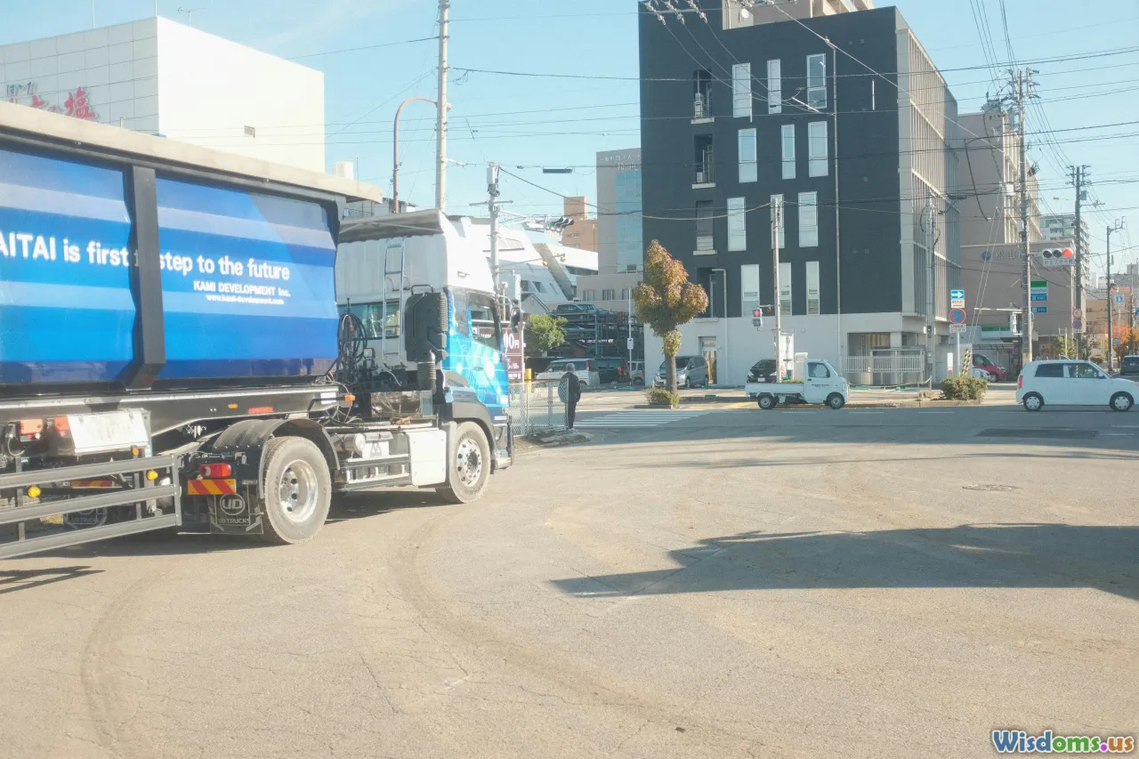 city roads, delivery trucks, monitoring screen, multi-vehicle