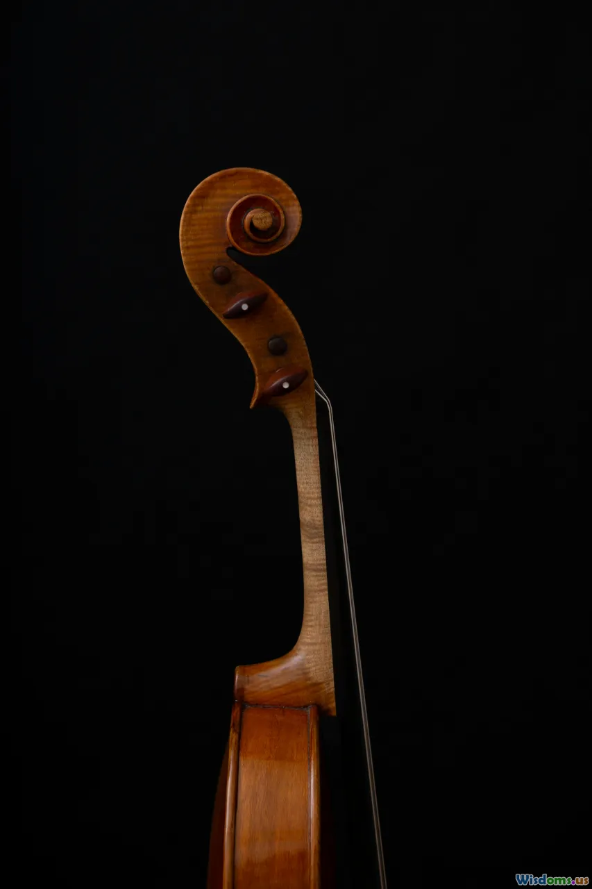 close-up violin, antique violin cracks, violin inspection