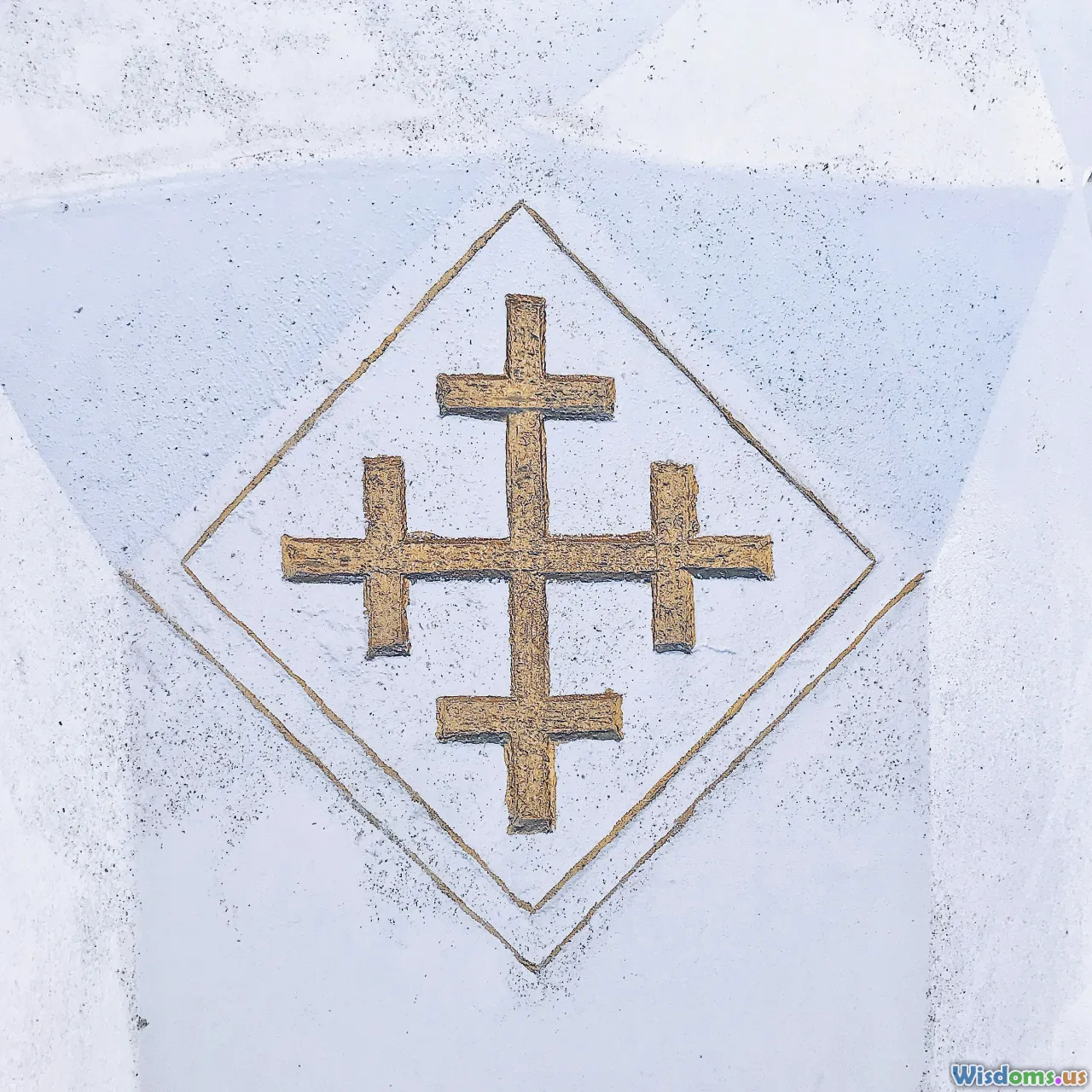 coded letter, rosary, symbol carving