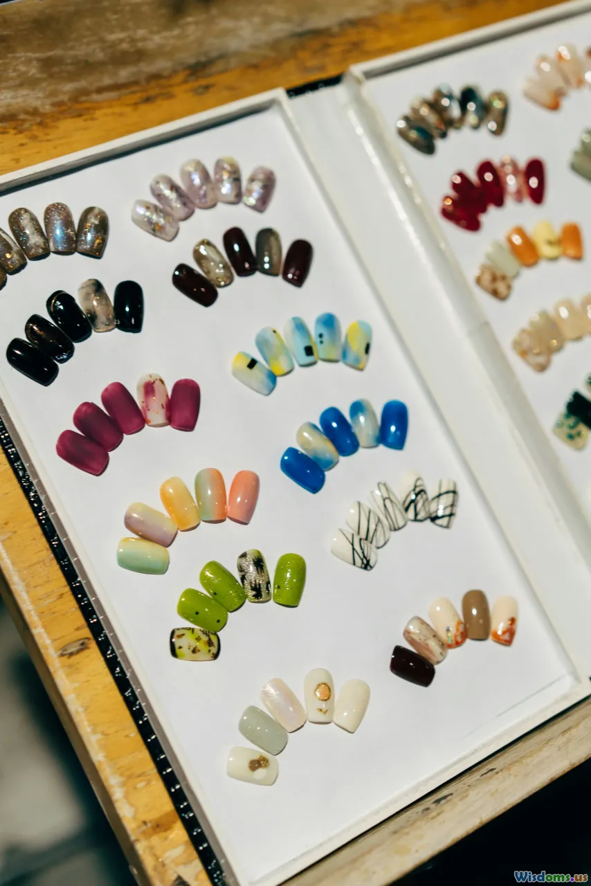 color palette, nude and bold, seasonal nails, swatches