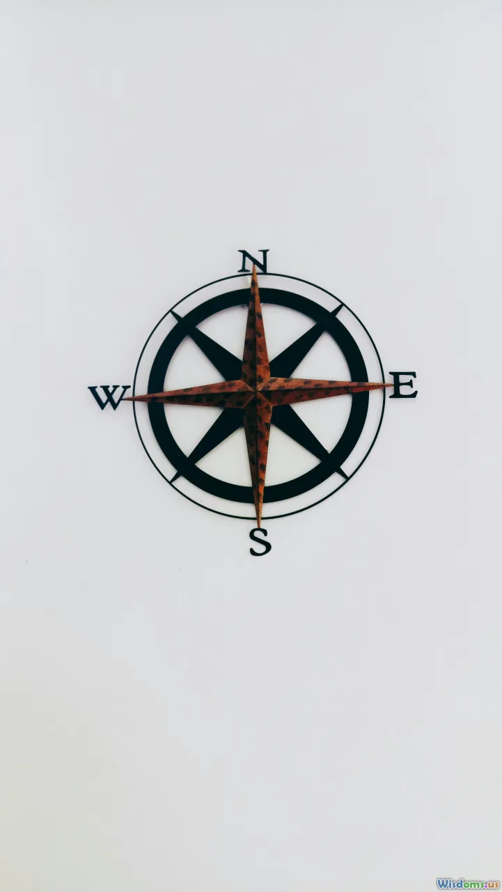compass, horizon, balance, peace