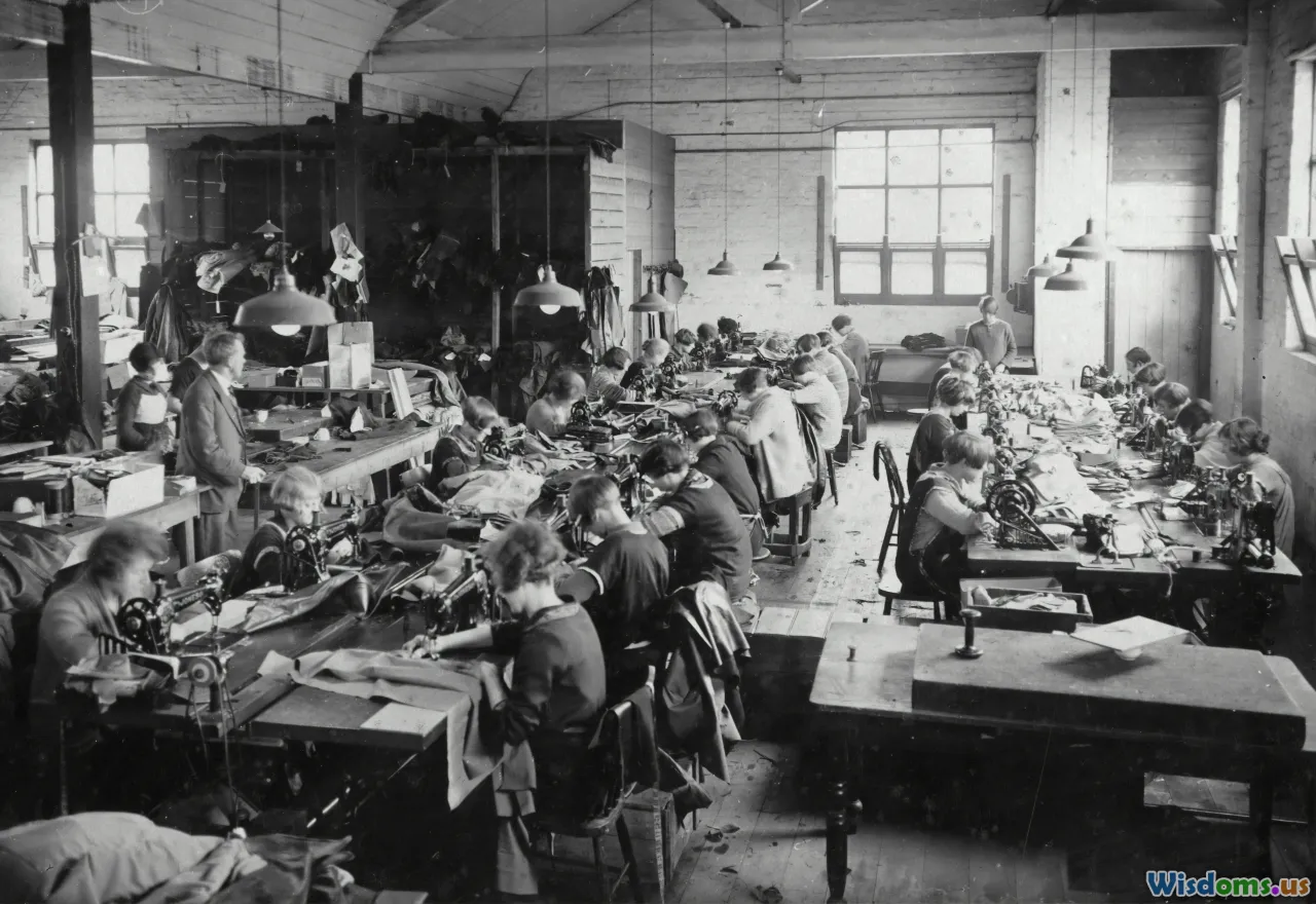 corset factory, Victorian sewing, industrial revolution, working women