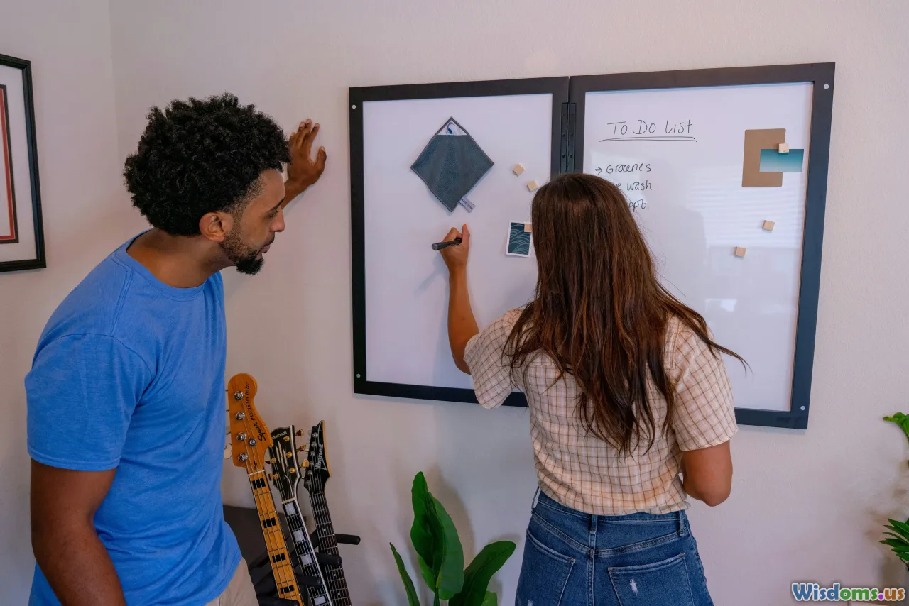 couple planning, dream board, shared vision