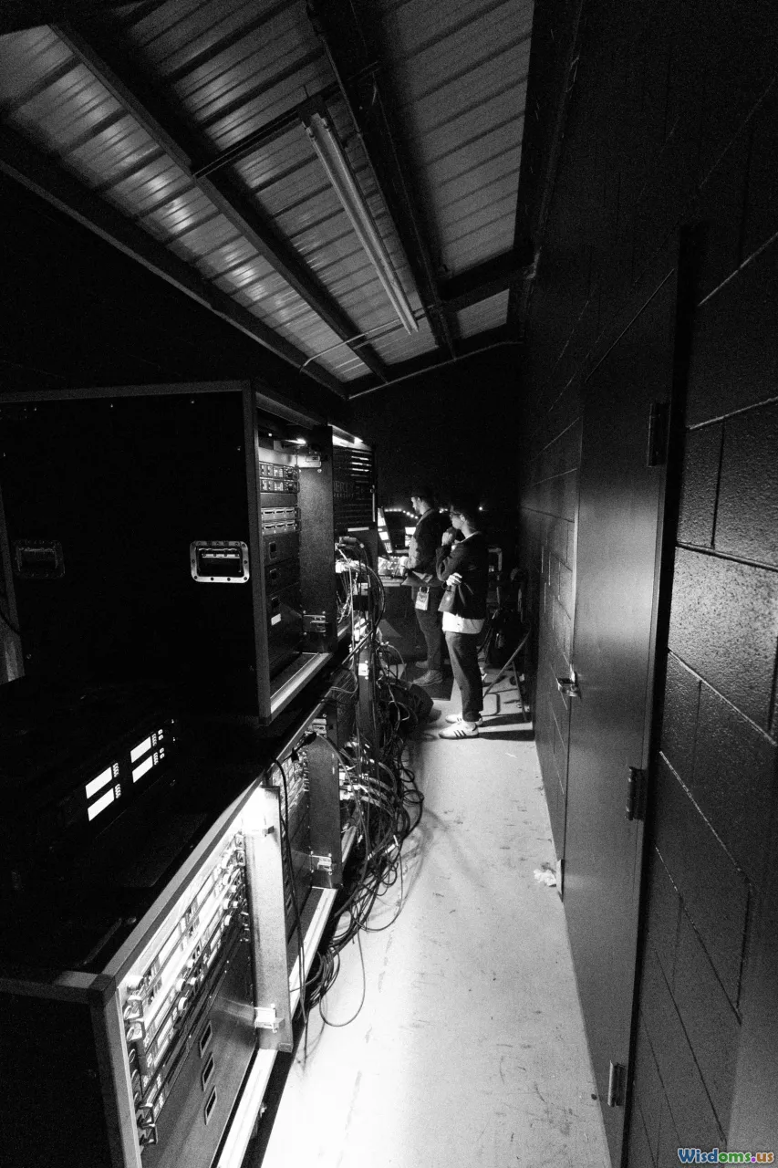 crew, radios, backstage