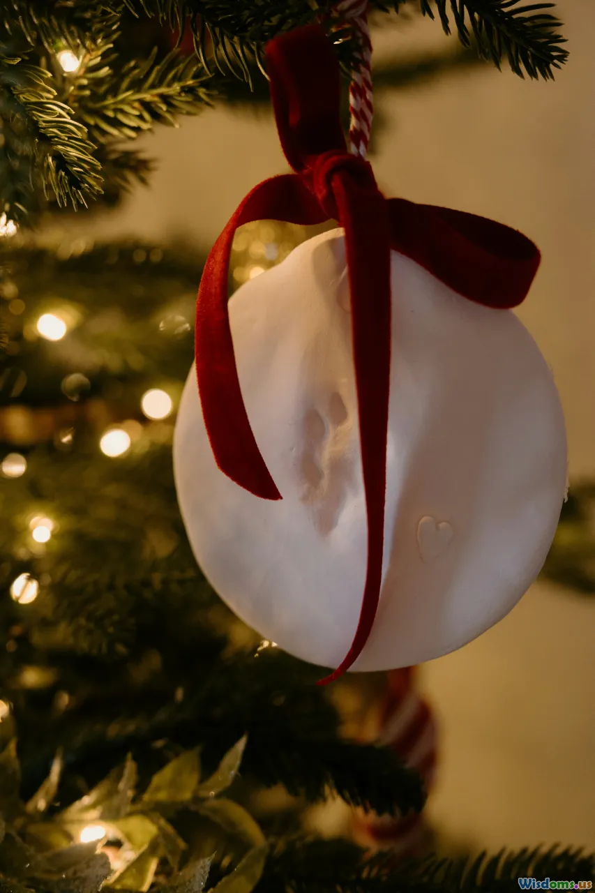 family memories, sentimental ornaments, tree closeup