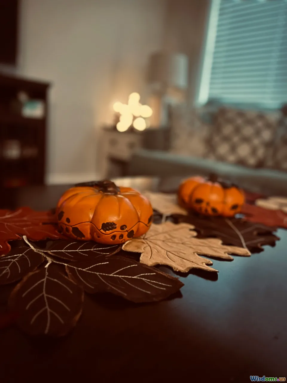 finished decorations, happy family, Halloween success
