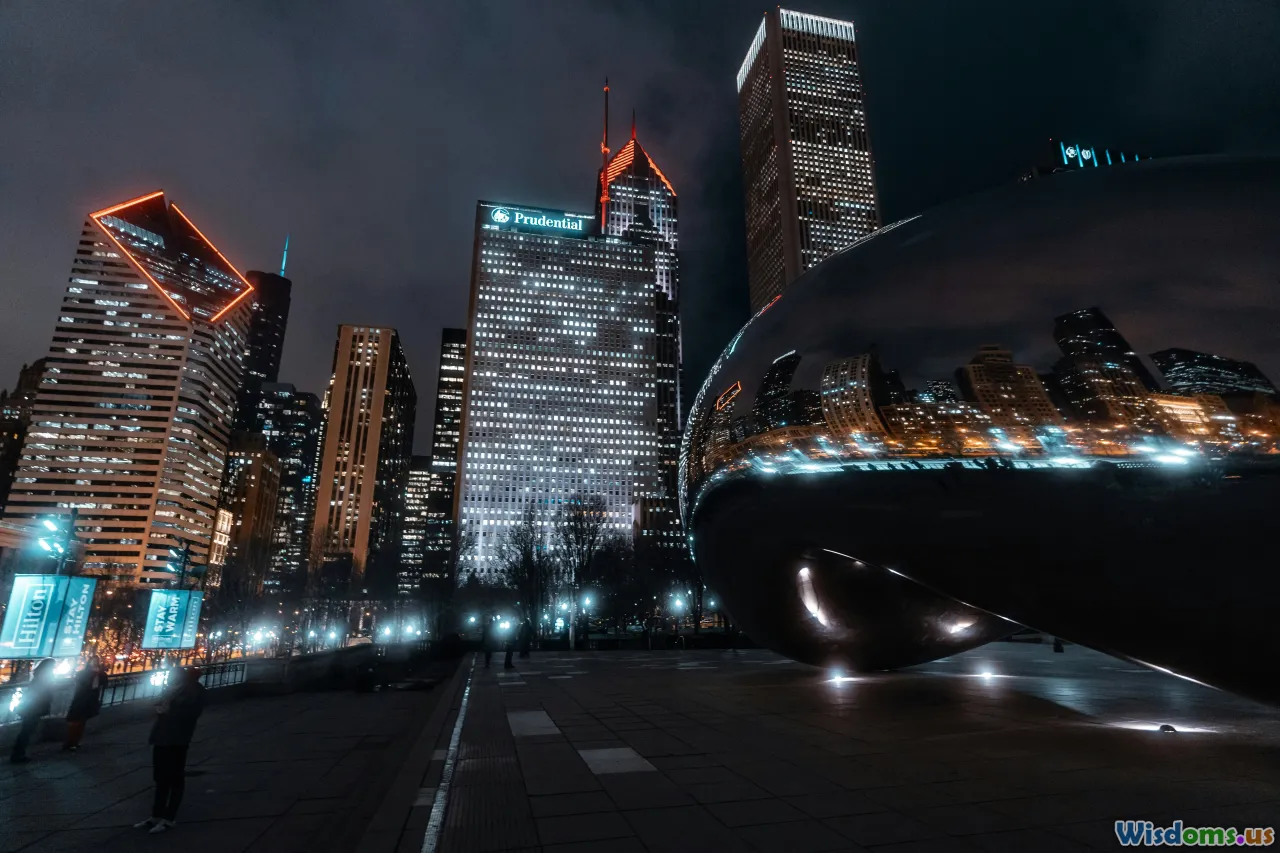 future city, urban skyline night, illuminated air taxis, smart mobility future