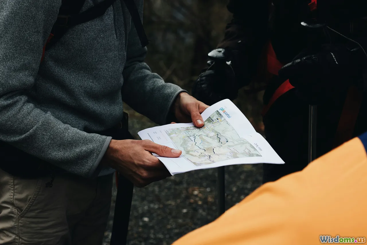 hikers, navigation, outdoors, gear