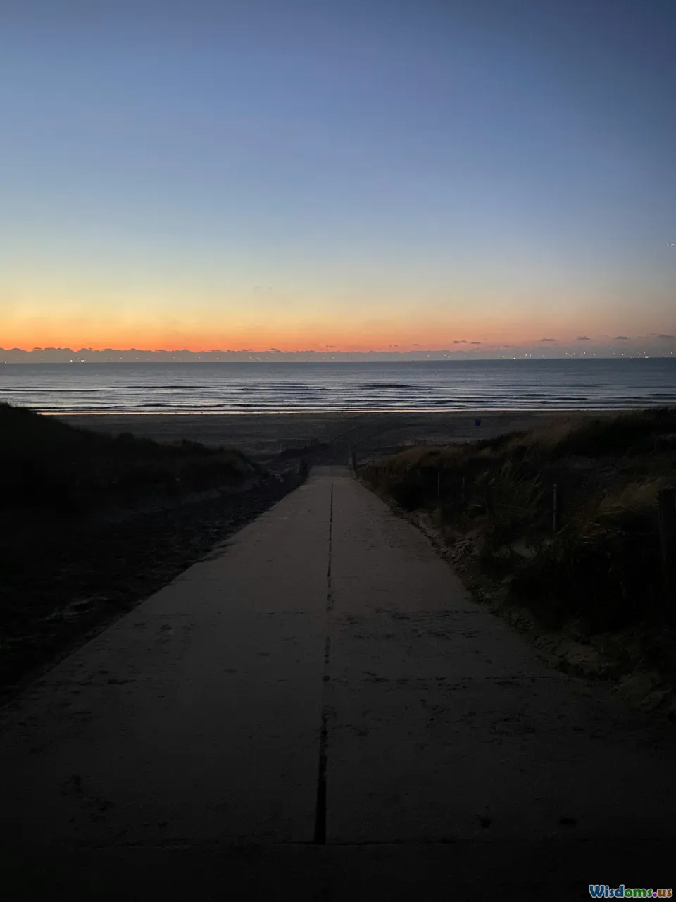 horizon, sunrise, steps, path