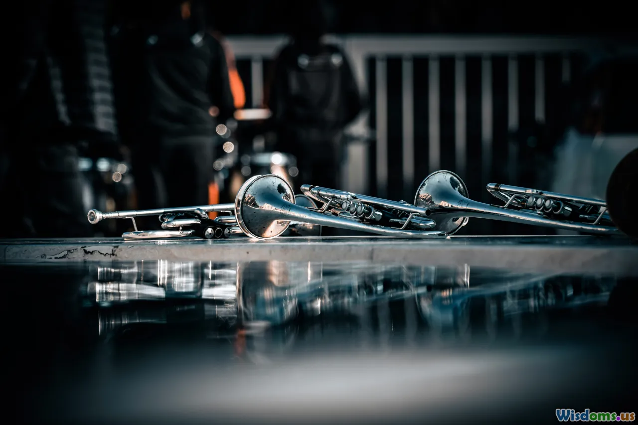 jazz band, trumpet, saxophone