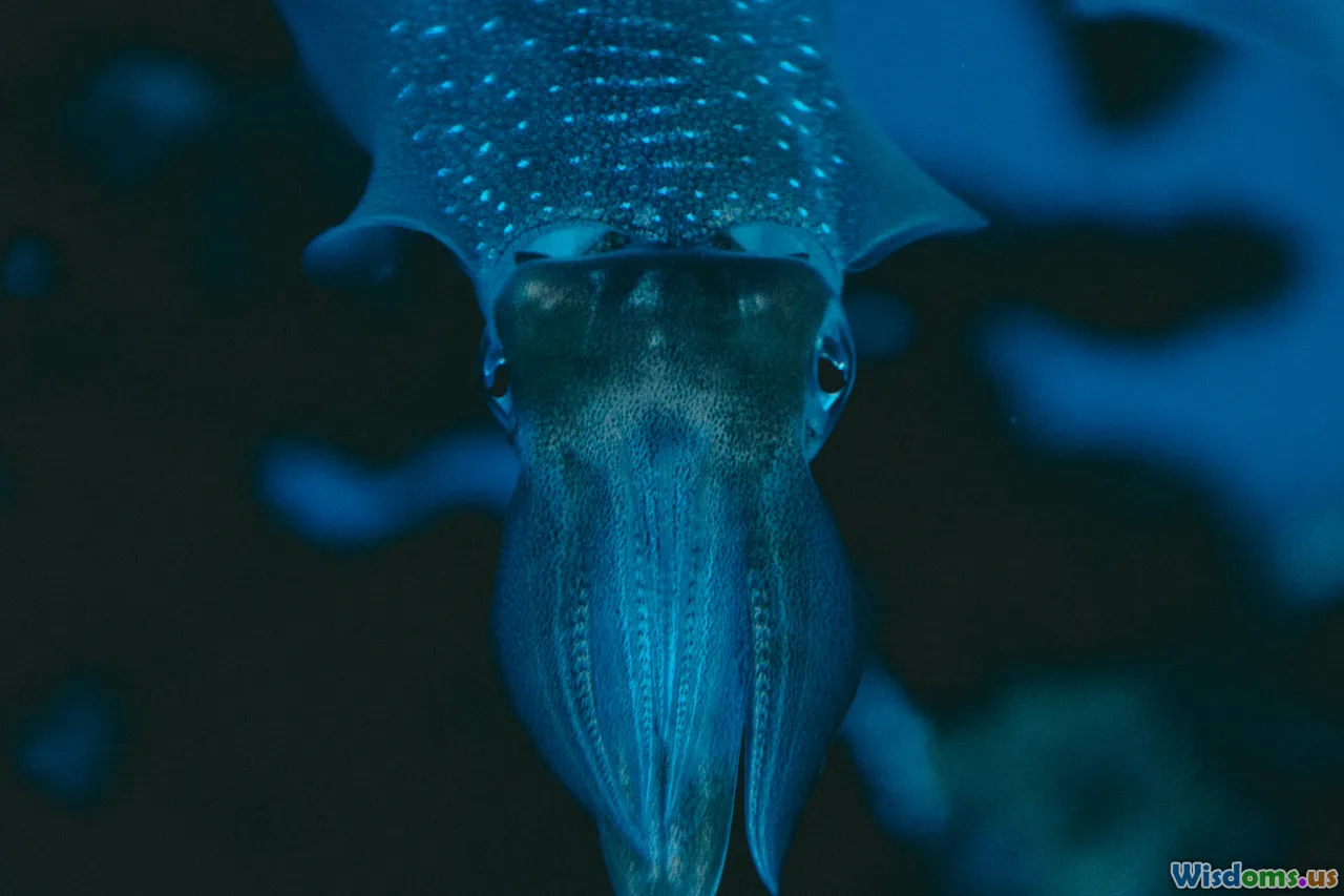 long-arm squid, deep sea squid, bioluminescent, umbrella squid