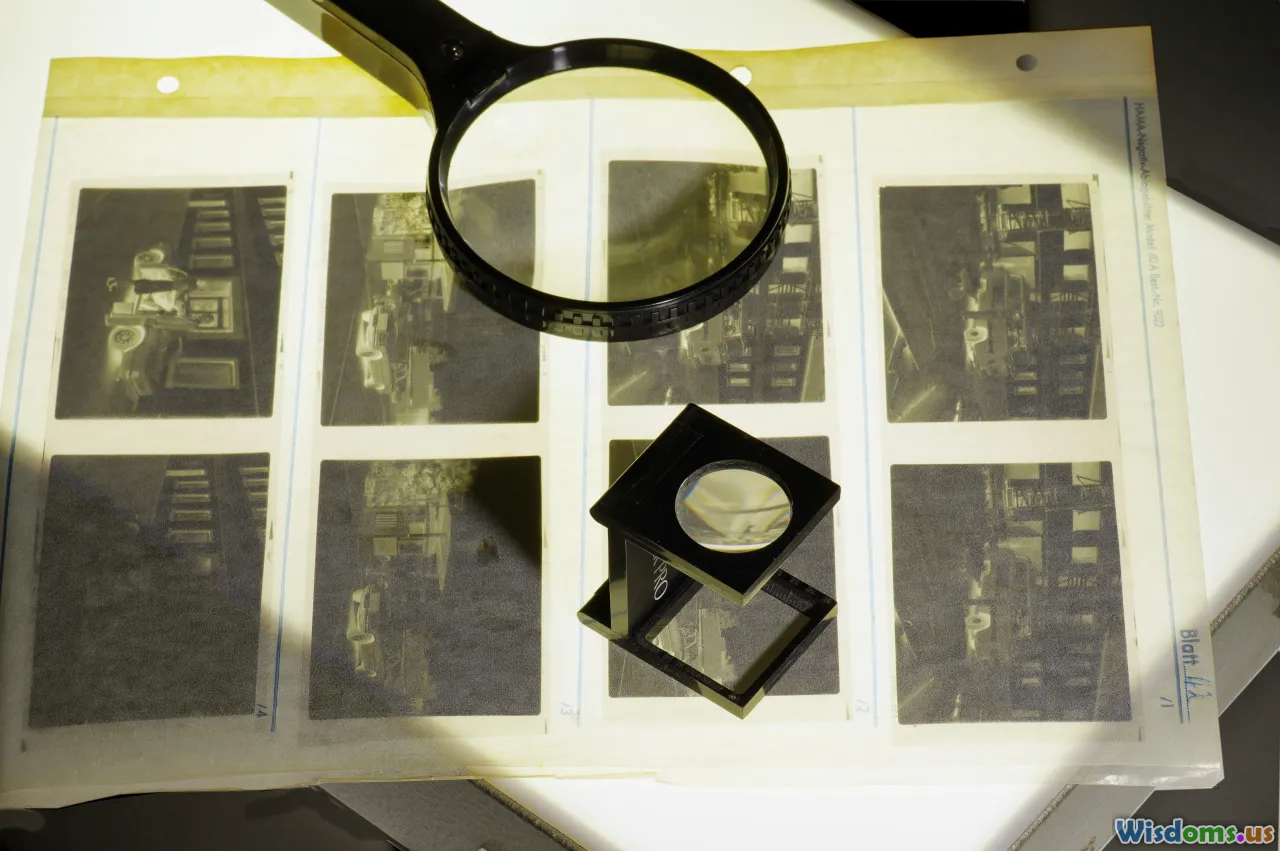 magnifying glass, labels, packaging, buzzwords