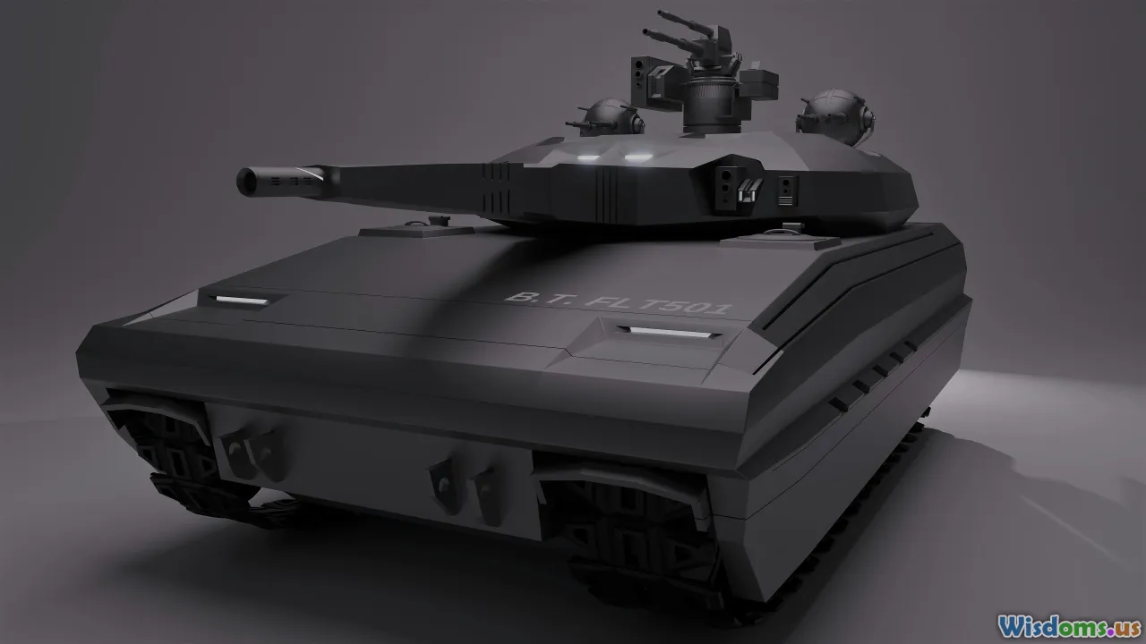 main battle tank, armored target, laser armor, futuristic weapon