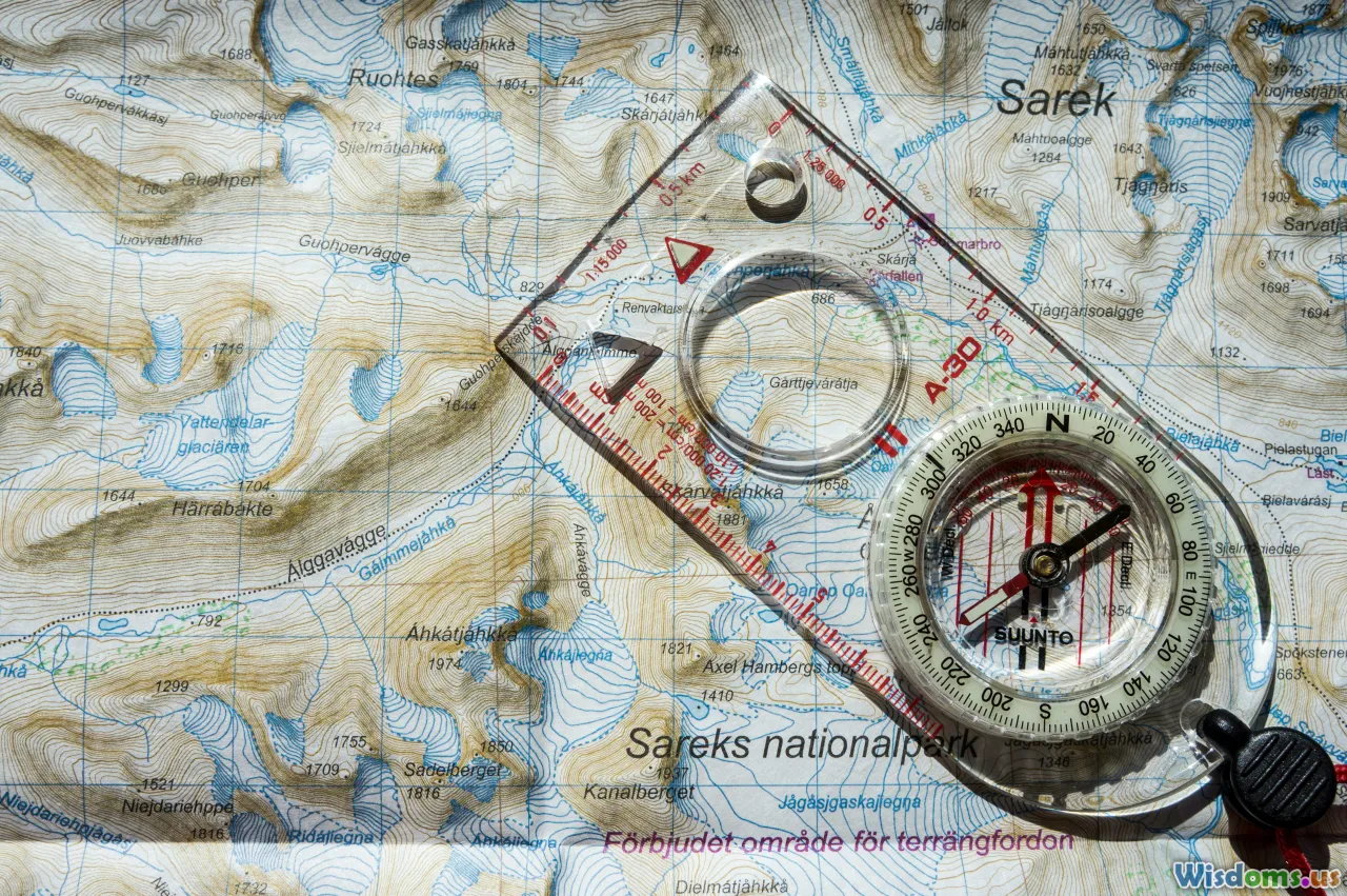 map, compass, brain, thinking, navigation