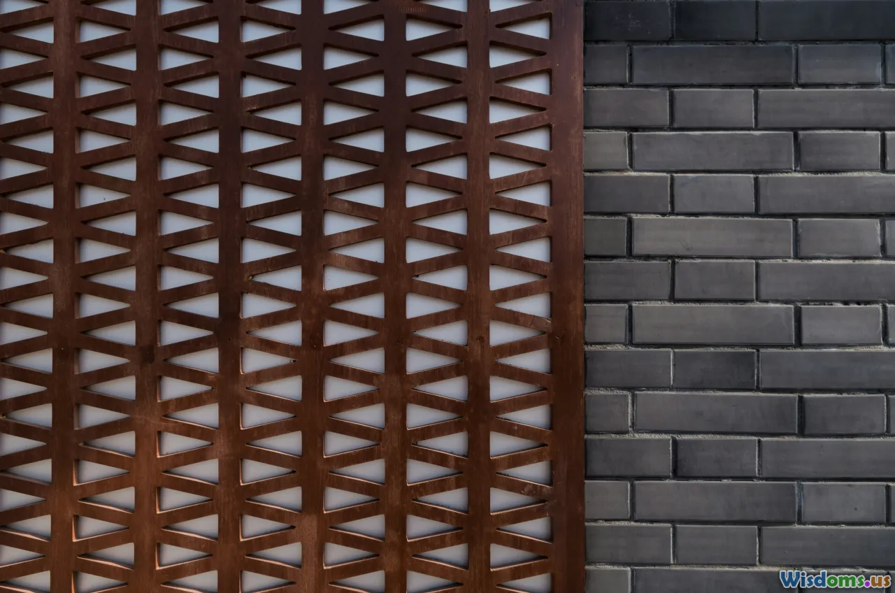 material blending, architecture details, brick and steel, design harmony