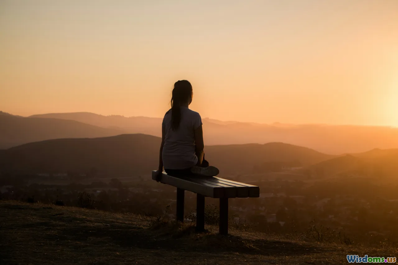 mindfulness, self-reflection, desk, sunrise