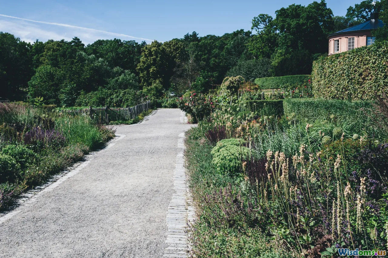 mixed border, landscape design, planting plan, garden path