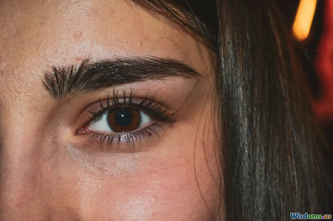 natural brows, eyebrow growth, close-up eyebrows