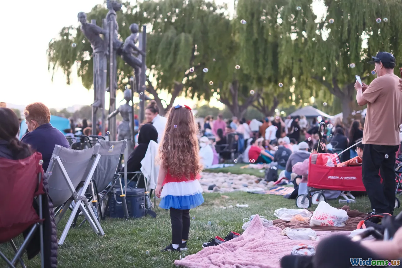 orchestra concert, outdoor music, diverse audience