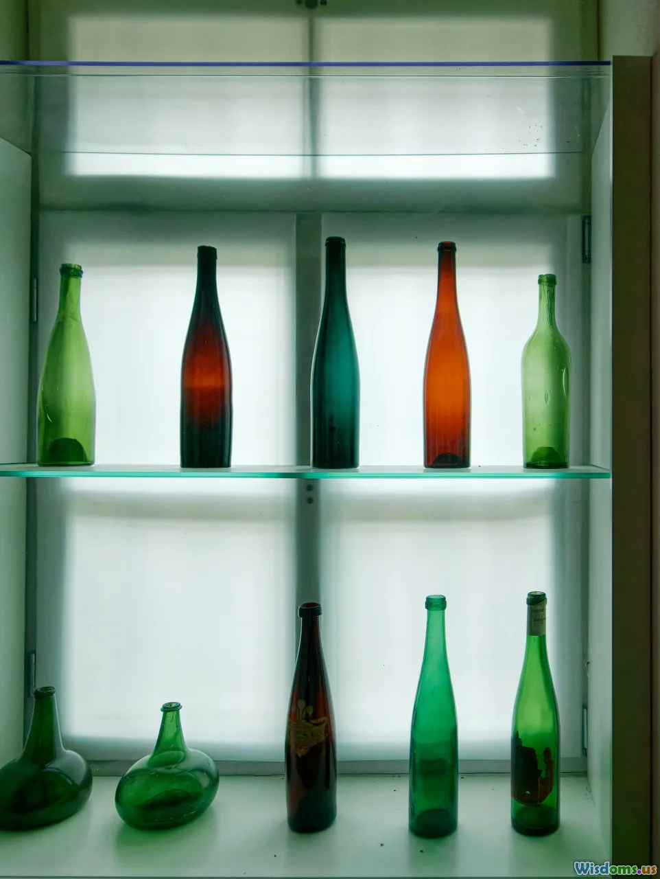 pantry, bottles, dark glass, storage