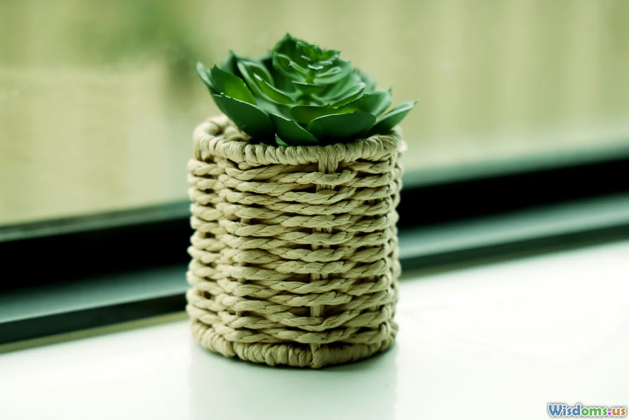 planter lining, fabric basket, moisture control, decorative containers