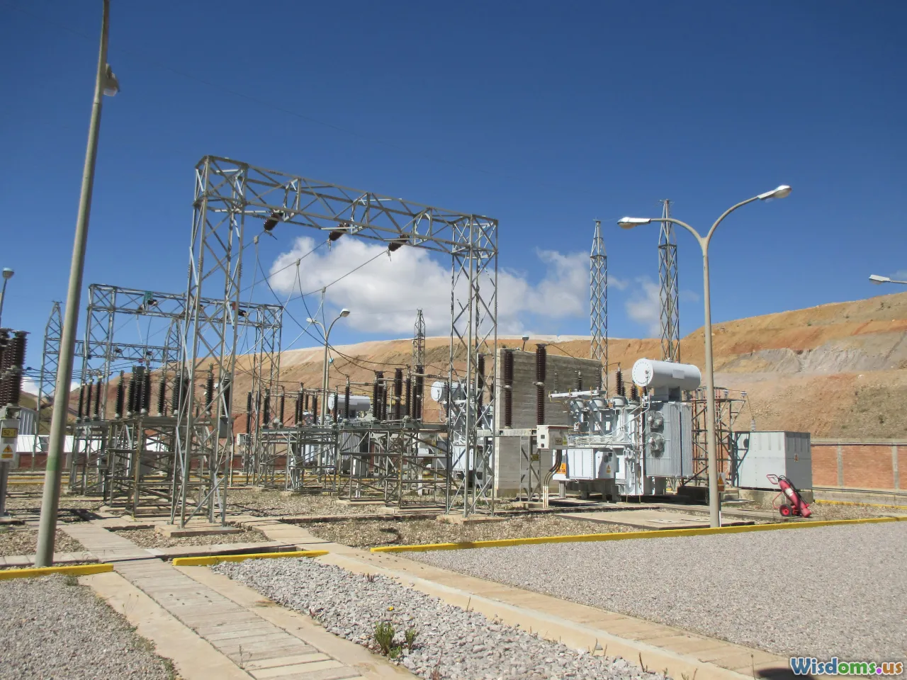 power grid, transformer, electric substation, utility workers