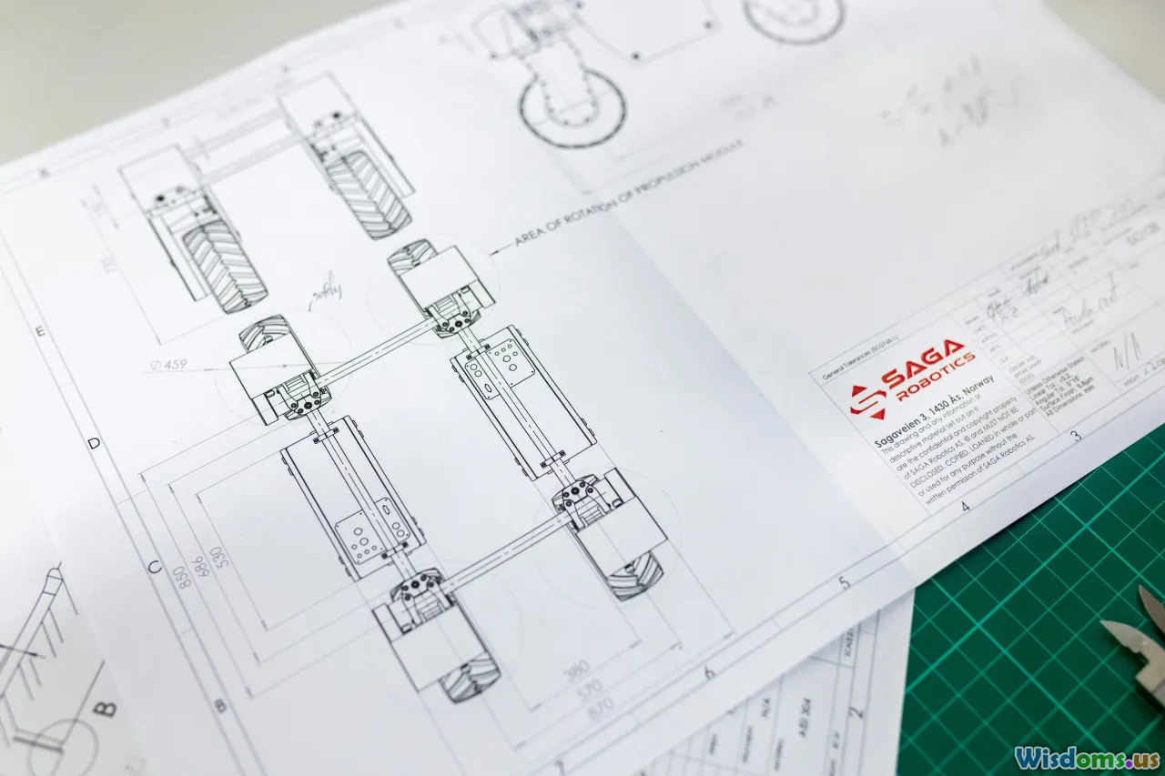 robot design, engineering blueprint, robot planning, sketchbook