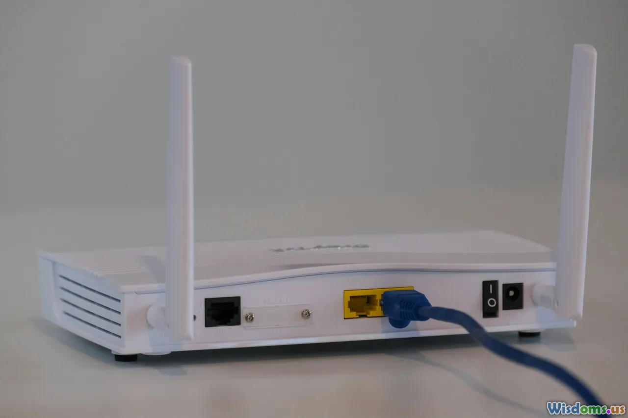 routers, WiFi equipment, network management, café interior