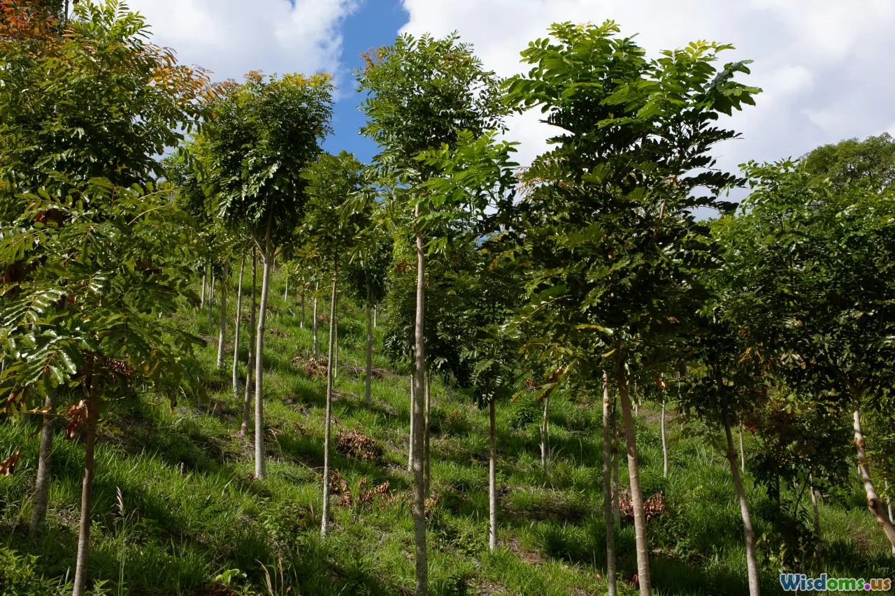 sapling, comparison, manual planting, high-tech forestry