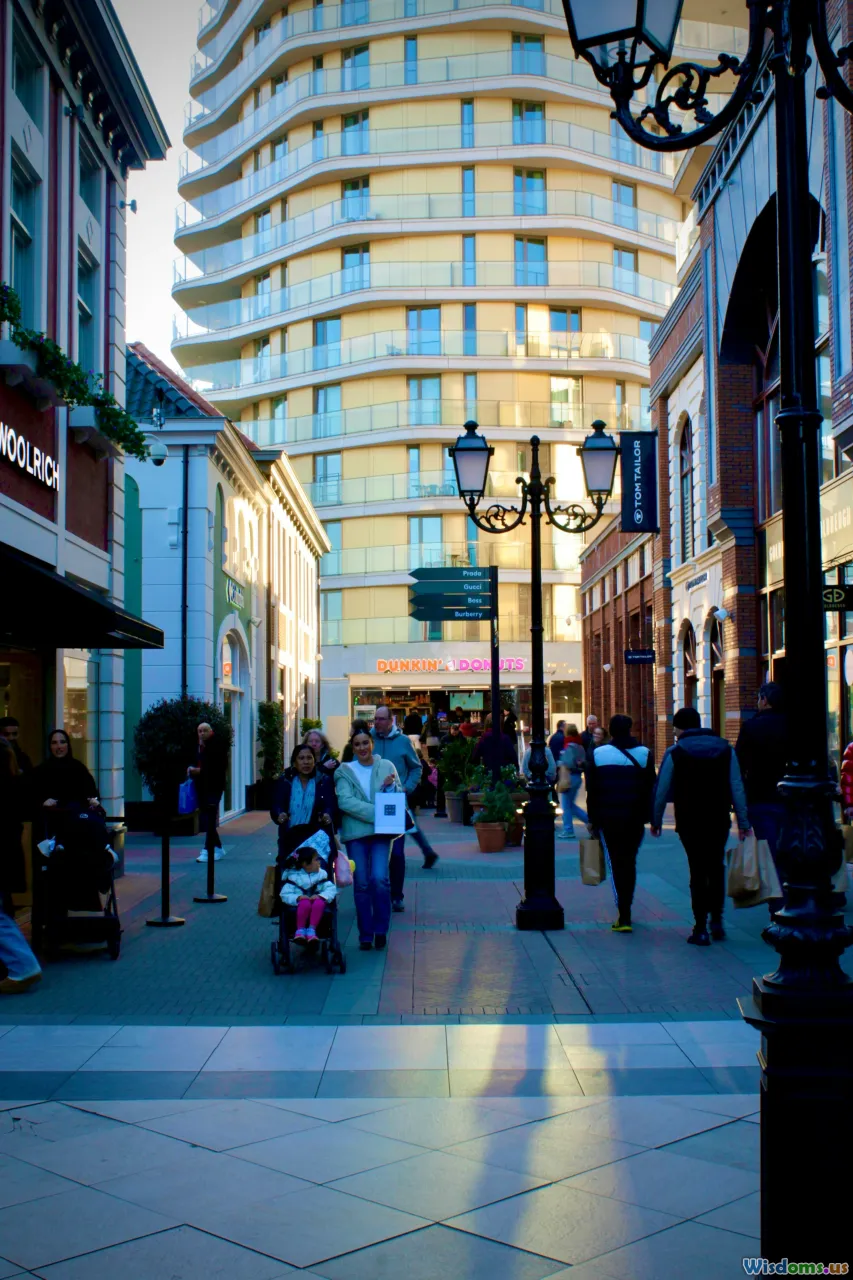 side-by-side streets, main street vs strip mall, comparison chart, walkability