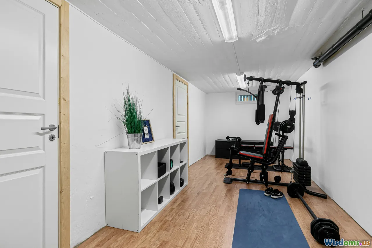small apartment, quiet workout, mat, compact gym
