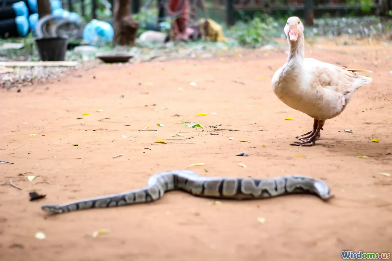 snake encounter, snake posture, wild animal reaction, stay calm