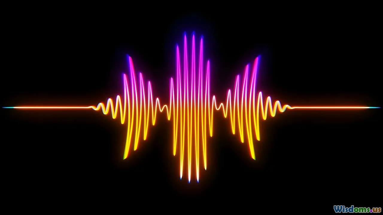 sound waves, gears, protest signs