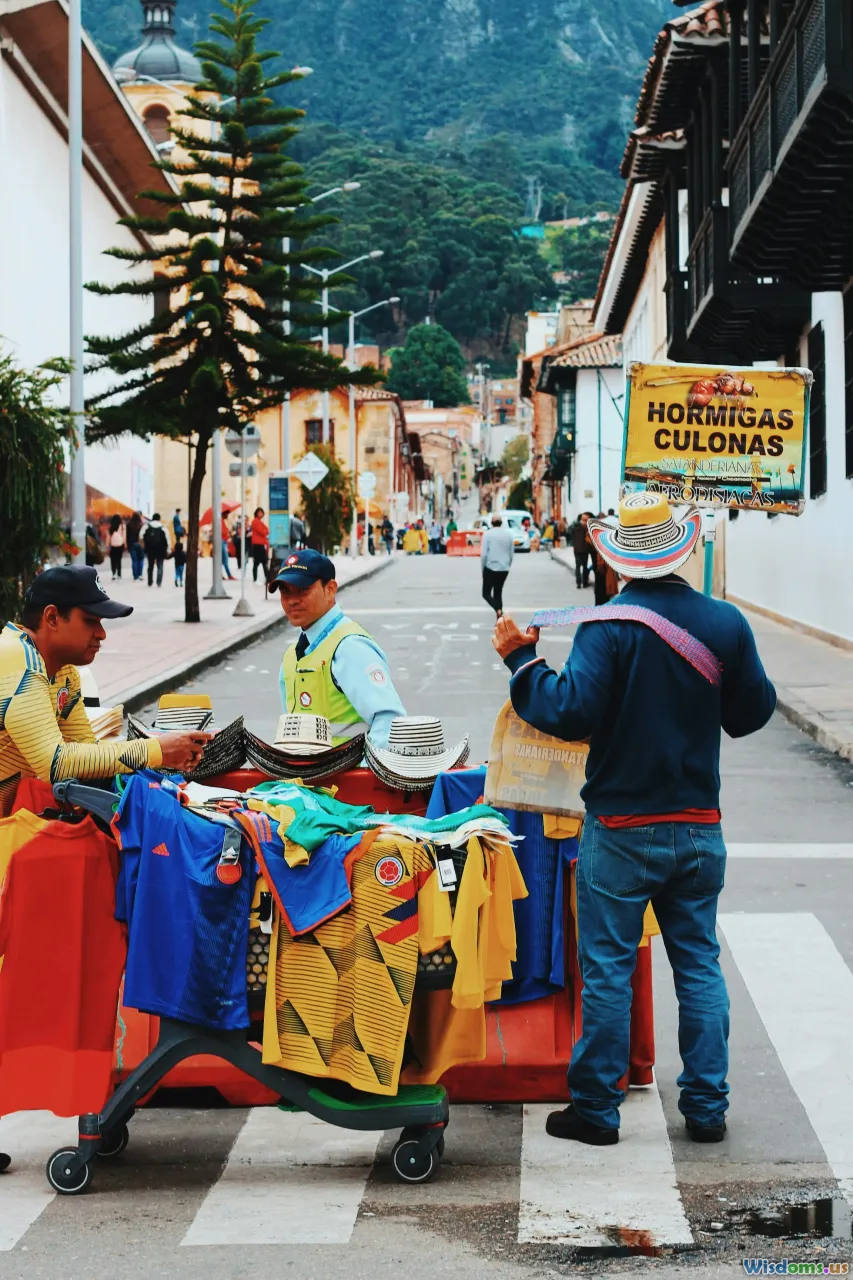South America travel, vibrant towns, colorful streets, mountain vistas, local markets