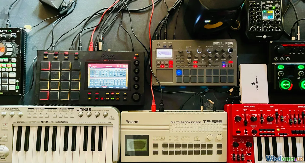 synthesizer, recording studio, MIDI controller, orchestra vs electronics