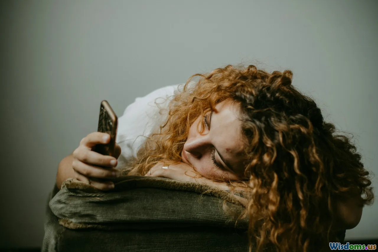 tired person, phone in bed, snooze button, distractions