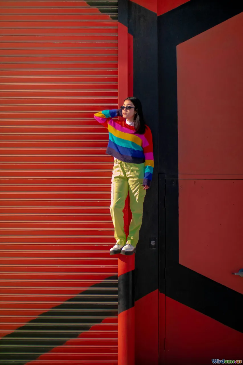 trend moodboard, preppy fashion, surreal editorial, colorful wardrobe