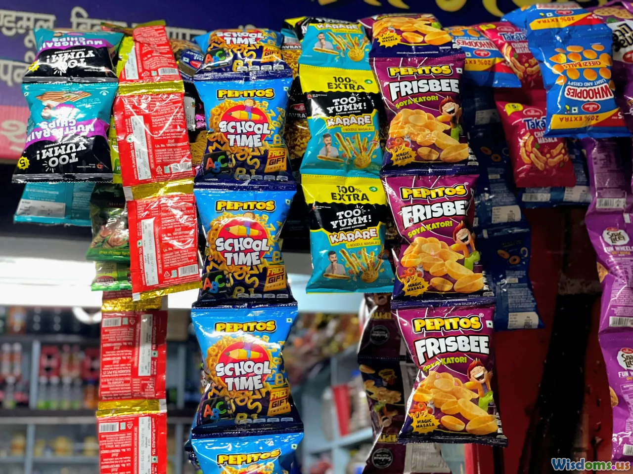 vendors, chips, lineup, selection