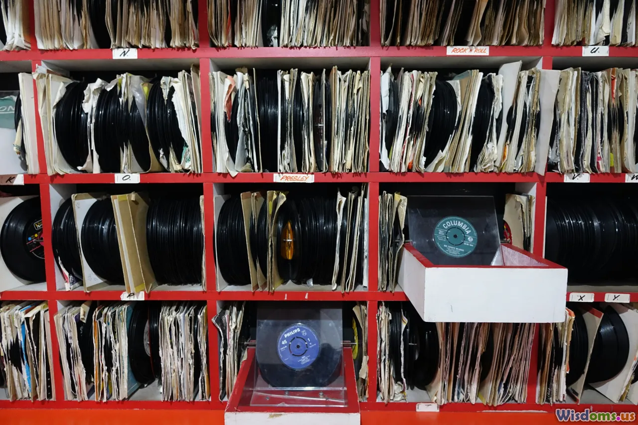 vinyl records, modern orchestra, music classroom