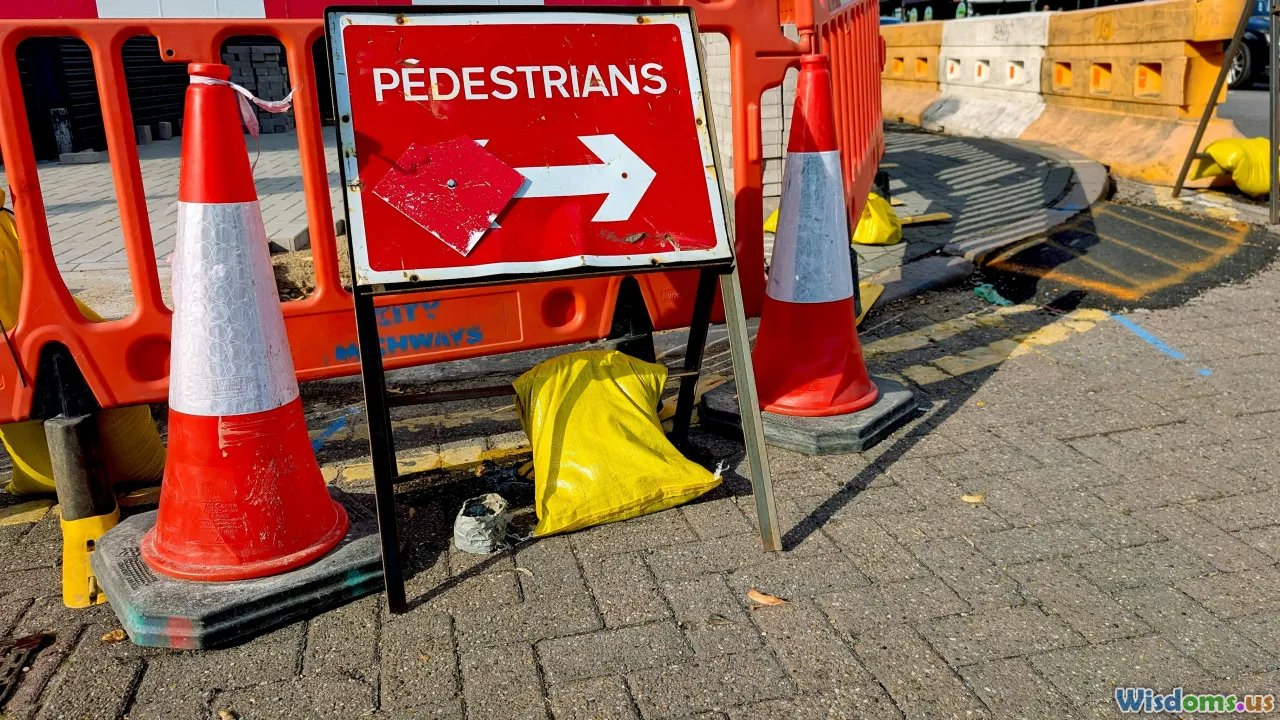 warning, detour, traffic cones, caution