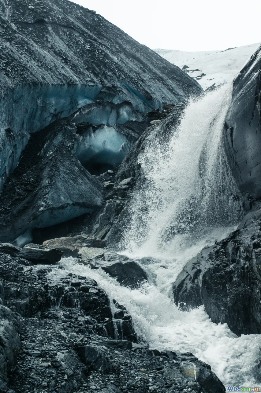 waterfalls, glaciers, black sand, northern lights