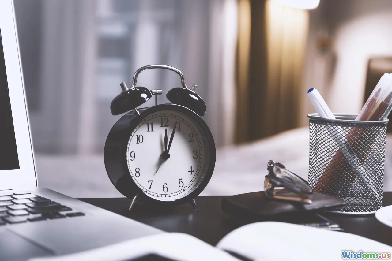 analog clock, city life, commuters, passage of time