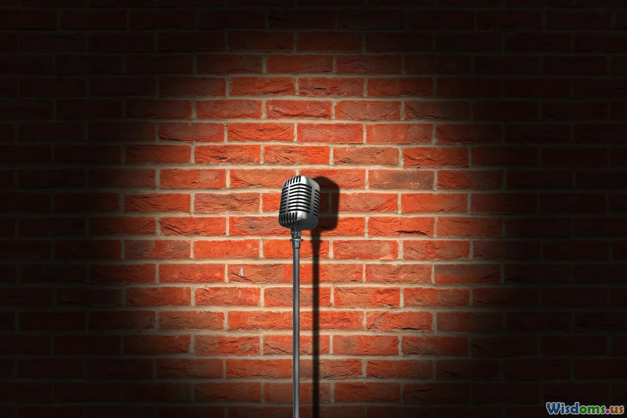 comedian, stage, spotlight