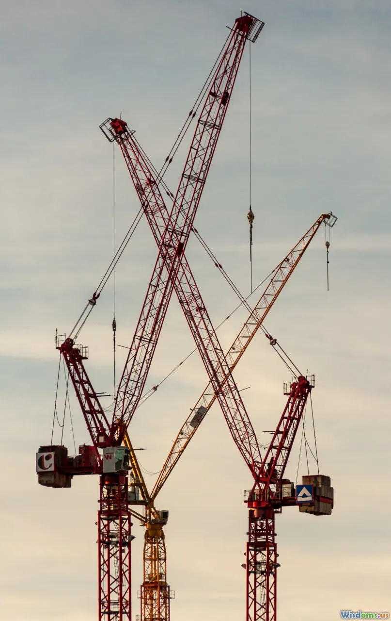 construction site, tower crane, fast assembly, cost savings