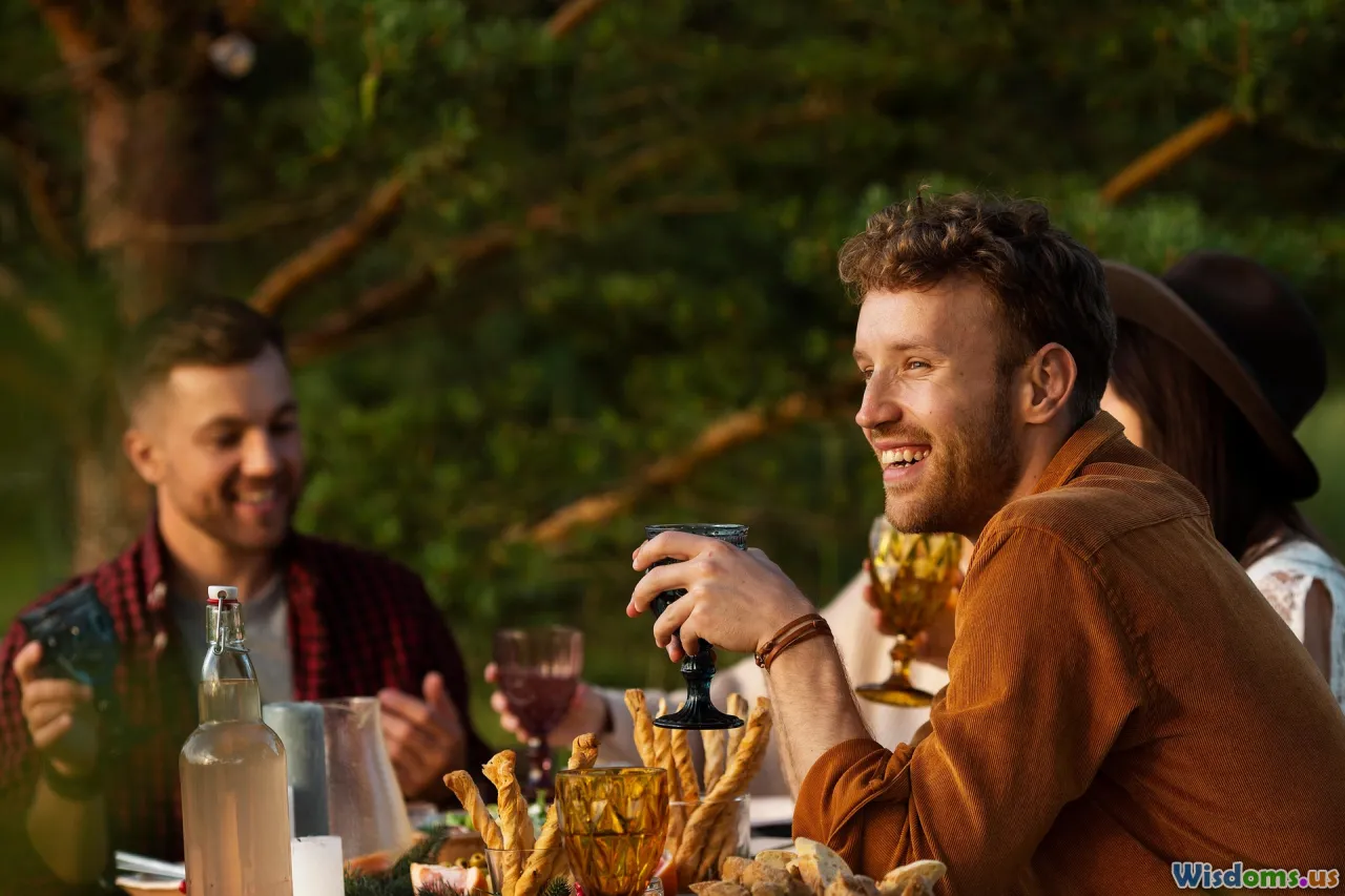 conversation cards, family table, laughter, notepad