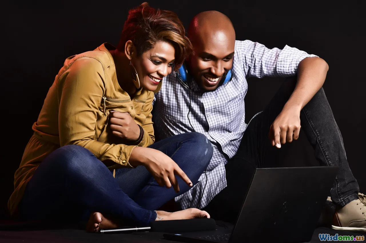 couple laughing, shared activities, fun rituals